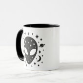 Mug Alien et étoiles (Devant gauche)
