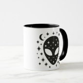 Mug Alien et étoiles (Devant droit)