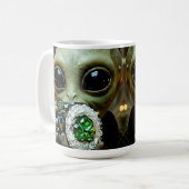 Mug Alien Extraterrestre et Nourriture Cristalline (Devant gauche)