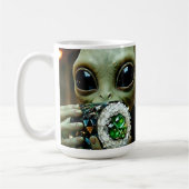 Mug Alien Extraterrestre et Nourriture Cristalline (Gauche)
