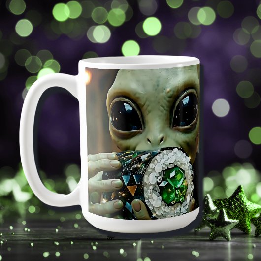 Mug Alien Extraterrestre et Nourriture Cristalline