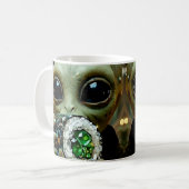 Mug Alien Extraterrestre et Nourriture Cristalline (Devant gauche)