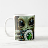 Mug Alien Extraterrestre et Nourriture Cristalline (Gauche)