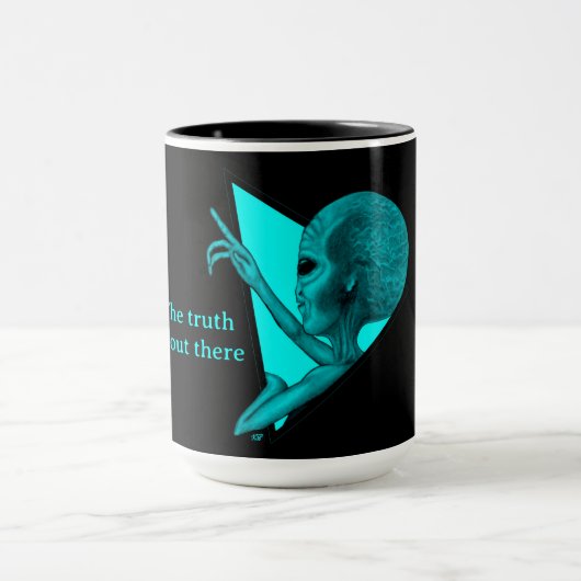 Mug Alien gris, la vérité est là (Centre)
