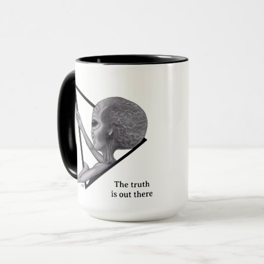 Mug Alien gris, la vérité est là (Devant gauche)