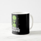 Mug Alien Head Area 51 Ufo Aliens Space Funny Cadeau (Devant droit)