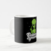 Mug Alien Head Area 51 Ufo Aliens Space Funny Cadeau (Devant gauche)