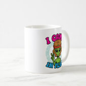 Mug Alien Hippie Je Viens En Paix Trippy Peace Sign (Devant droit)
