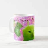 mug alien kitty vert mème (Devant gauche)