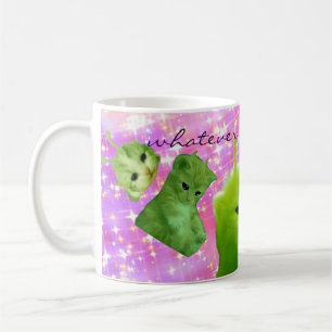 mug alien kitty vert mème