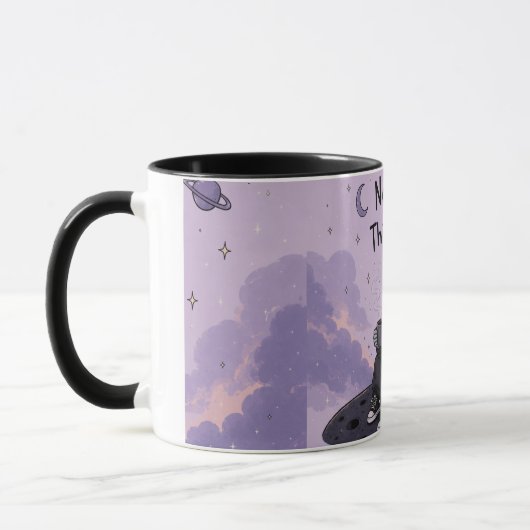 Mug Alien Mignon - Conception de Créature Spatiale (Gauche)
