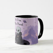 Mug Alien Mignon - Conception de Créature Spatiale (Devant droit)