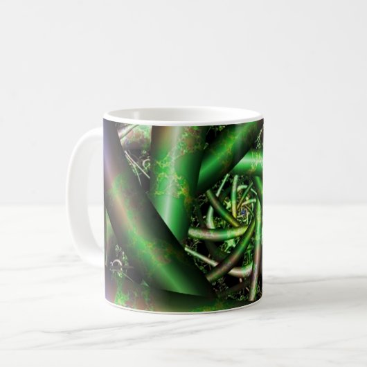 Mug Alien | Multicolor Fractal Art (Devant gauche)