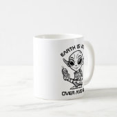 Mug Alien Noir et Blanc (Devant droit)