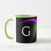 Mug ALIEN PEARL violet vert noir Fractées (Gauche)