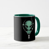 Mug Alien Peeping (Devant droit)