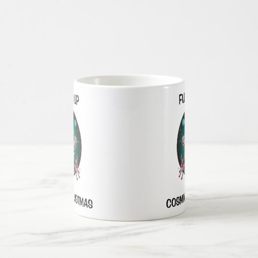 Mug Alien Père Noël dans UFO (Centre)