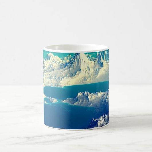 Mug Alien Planet - 3D ed Computer Artwork. Rochers et (Centre)