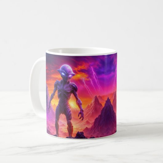 Mug Alien pourpre (Devant gauche)