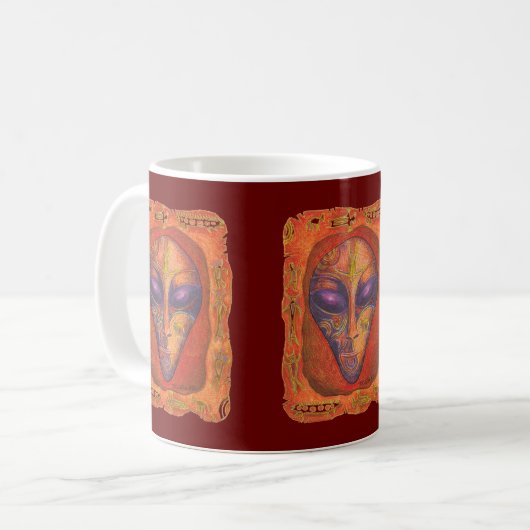 Mug Alien rouge Runic (Devant gauche)