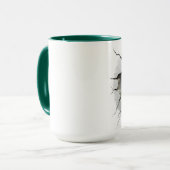 Mug Alien s'échappant d'un mur (Devant gauche)