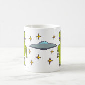 Mug Alien spatial avec soucoupe volante personnalisée (Centre)