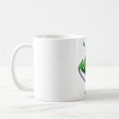 Mug Alien vert drôle faisant une grimace idiote (Gauche)