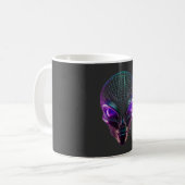 Mug Alien Violet Avec Des Yeux Lumineux (Devant gauche)