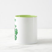 Mug Alien Zombie déplaisant - Monstre Vert Neon (Centre)