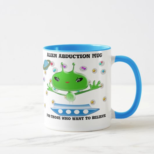 Mug Aliens de l'espace extra-atmosphérique vert mignon (Droite)
