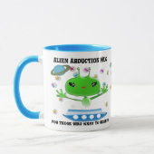 Mug Aliens de l'espace extra-atmosphérique vert mignon (Gauche)