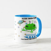Mug Aliens de l'espace extra-atmosphérique vert mignon (Devant droit)
