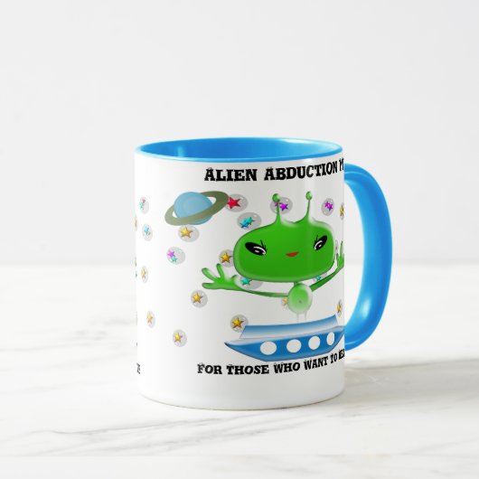 Mug Aliens de l'espace extra-atmosphérique vert mignon (Devant droit)