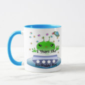 Mug Aliens de l'espace extra-atmosphérique verts migno (Gauche)