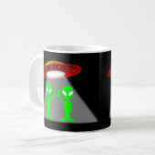 Mug Aliens et soucoupe volante (Devant gauche)