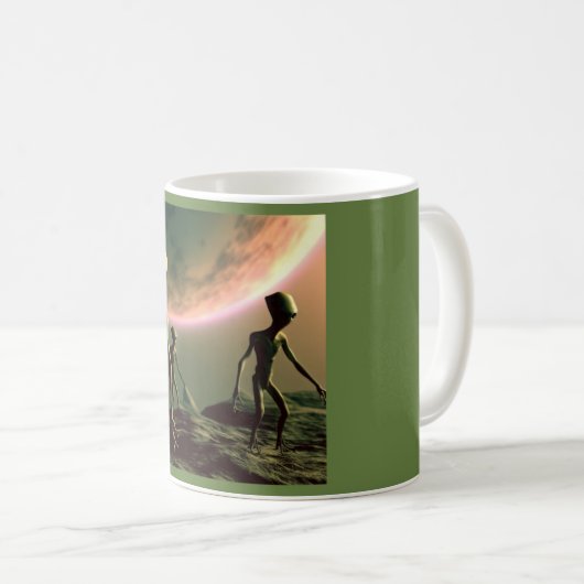 Mug ALIENS gris SF 2 (Devant droit)