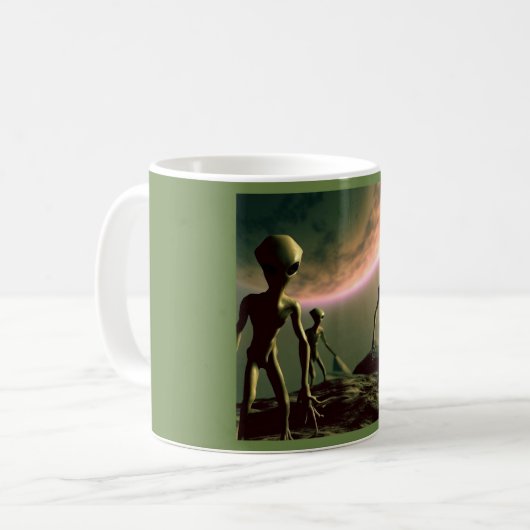 Mug ALIENS gris SF 2 (Devant gauche)