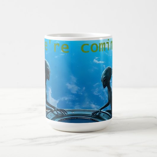 Mug Aliens: We're Coming (Centre)