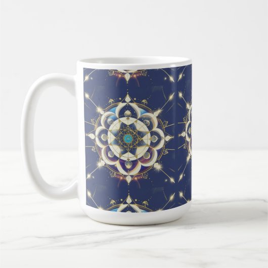 Mug Alignement Étoile Dorée – Un Univers de Géométrie (Gauche)