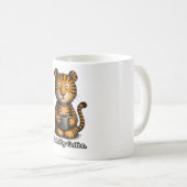 🐯☕ Mug « Alimenté au Café » Tigre 🔥🧡 (Devant droit)