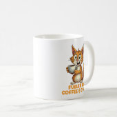 Mug Alimenté Par Café & Chaos, Chat Drôle Avec Café (Devant droit)