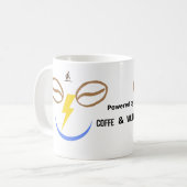 Mug Alimenté par Café & Voltage – Électricien drôle (Devant gauche)