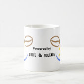 Mug Alimenté par Café & Voltage – Électricien drôle (Centre)