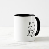 Mug Alimenté par Coffee Cat (Devant droit)
