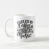 Mug Alimenté par Coffee Country Music Fun Cute (Gauche)