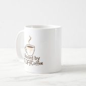 Mug Alimenté par Coffee Mignonne Typographie d'amour d (Devant gauche)