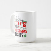 Mug Alimenté Par Des Lumières De Café Et De Noël (Devant gauche)