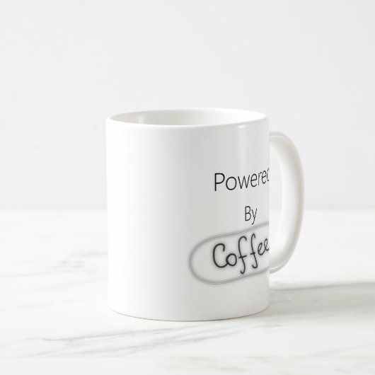 Mug Alimenté par du café (Devant droit)