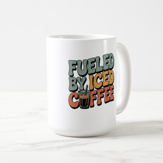 Mug Alimenté par du café glacé (Devant droit)