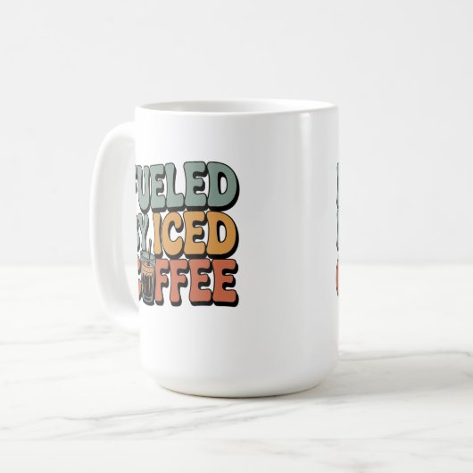 Mug Alimenté par du café glacé (Devant gauche)